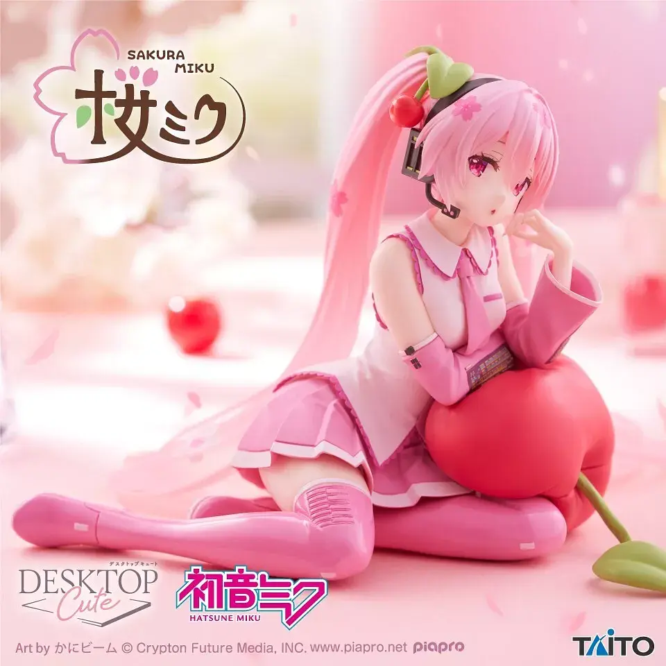 Фигурка Taito Вокалоид Сакура Хацуне Мику Vocaloid Sakura Hatsune Miku Cherry Cushion Ver. 12 см T V SHM CC 12 - фото 9