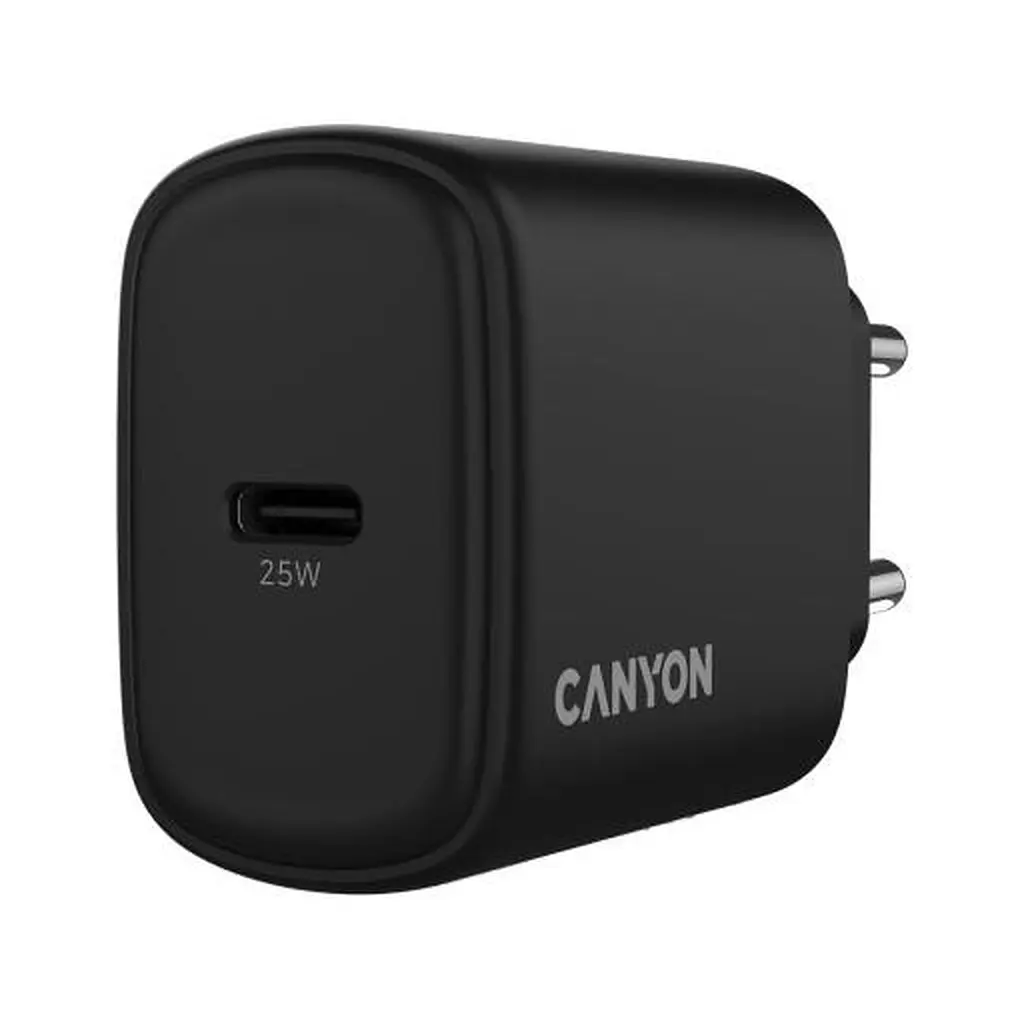 Зарядний пристрій Canyon OnCharge 250 25 Вт 1xPD EU чорний (CNE-CHA250-11) - фото 5