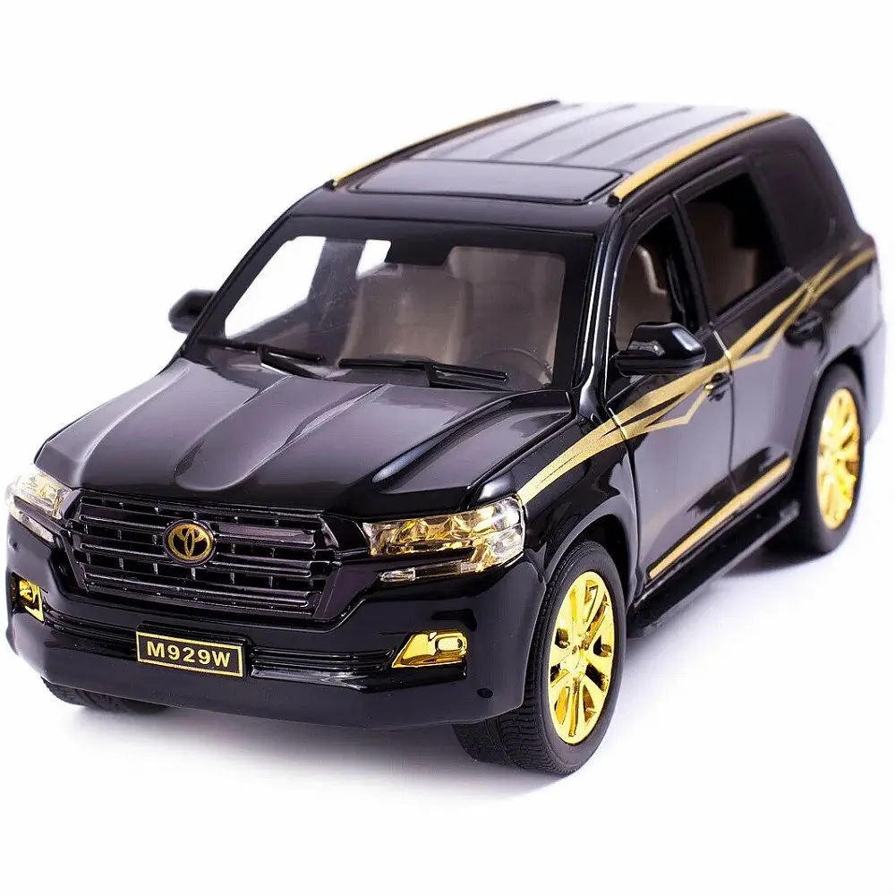 Колекційна металева модель позашляховика АвтоЕксперт Toyota Land Cruiser з інерцією, світлом та звуком 1:24 - фото 3