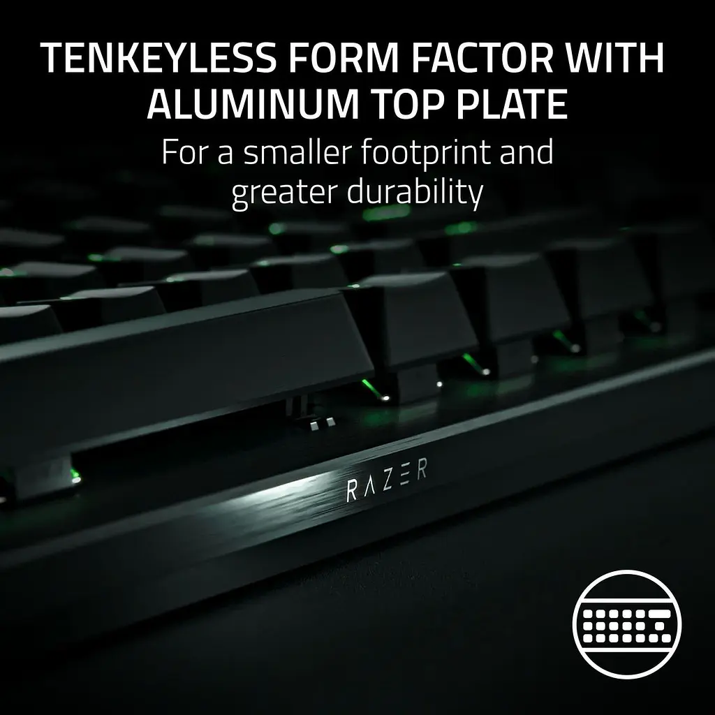 Клавиатура Razer Huntsman V3 Pro TKL 8 кГц 84 клавиши, аналоговый оптический переключатель Gen-2, USB-A, EN, RGB, черная (RZ03-05520100-R3M1) - фото 10