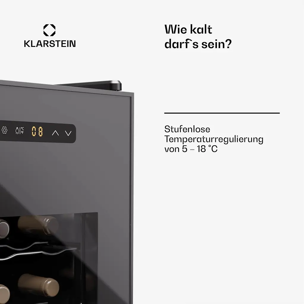 Винный холодильник Klarstein Silent Vino 18 Uno (10045378) - фото 3