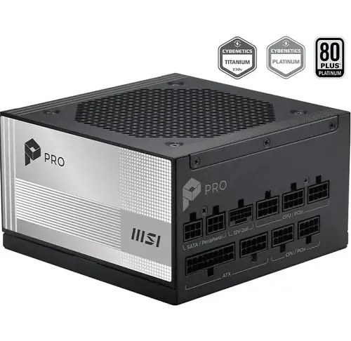 Блок живлення 1000 Вт, PRO A1000PL PCIE5, Black, модульний MSI teh0028939