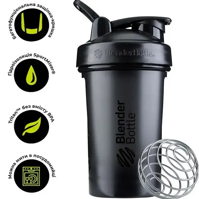Шейкер спортивний BlenderBottle Classic Loop PRO 28oz/820 мл White (500483) (Loop_Pro_28oz_White) - фото 10