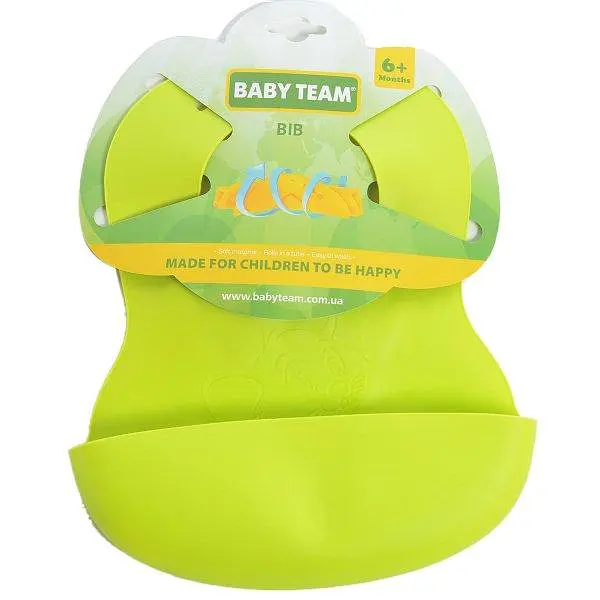 Нагрудник гумовий дитячий BABY TEAM (Бебі Тім) артикул 6500