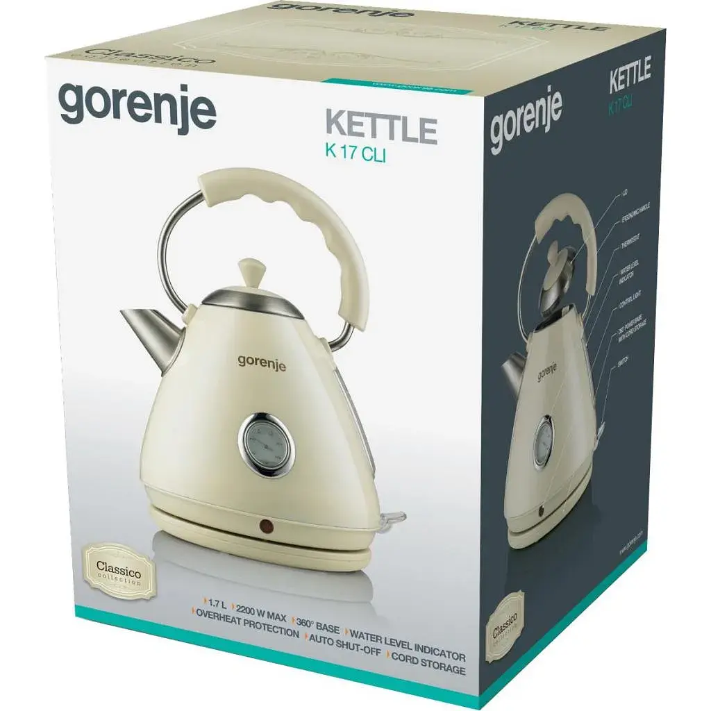Електрочайник Gorenje K17CLI - фото 7