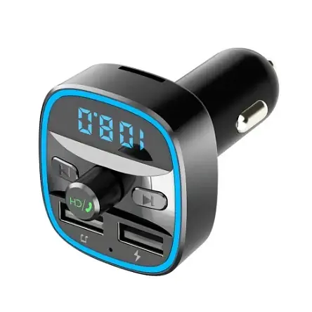 Автомобільний FM-модулятор T25 Bluetooth 3-в-1 з USB, MicroSD і Hands Free