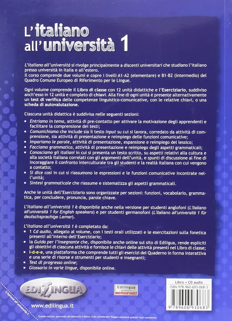 L'italiano all'universita 1 Libro di classe ed Eserciziario + CD audio - - фото 2