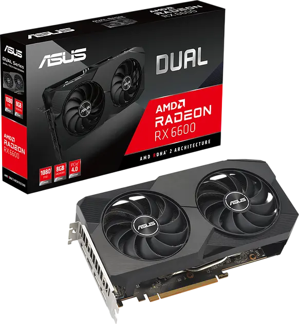 Відеокарта AMD Radeon RX 6600 XT 8GB Asus Dual OC (DUAL-RX6600XT-O8G) Б/В - фото 3