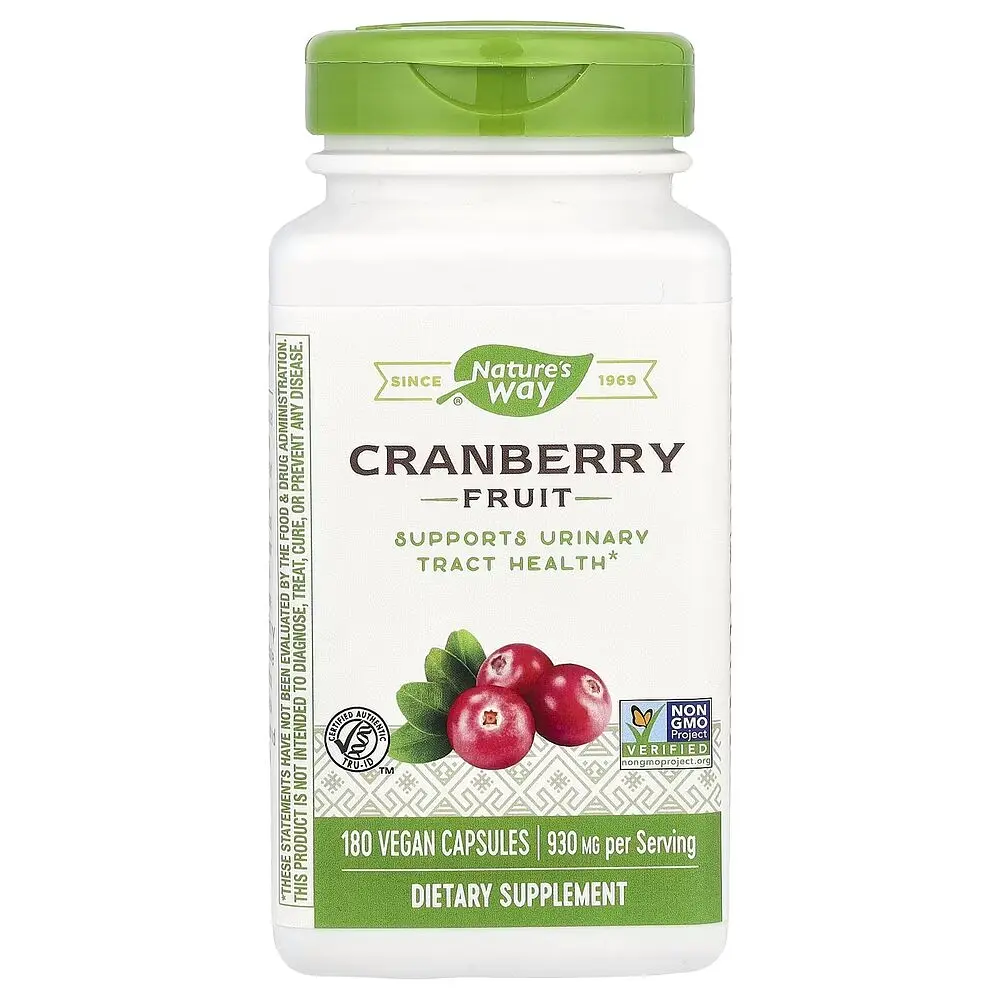 Журавлина Nature's Way Cranberry, 180 капсул для підтримки сечовивідних шляхів