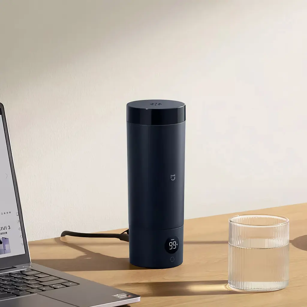 Термос MiJia Portable Electric Cup 2 350ml Dark Blue (MJDRB02PL) [157933] - фото 2