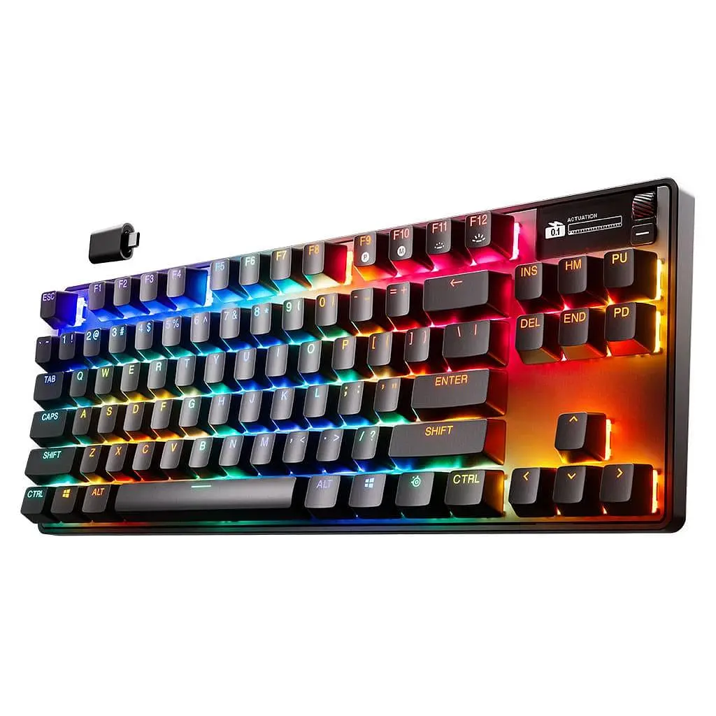 Клавіатура SteelSeries Apex Pro TKL Wireless Gen 3 UA HyperMagnetic OmniPoint 2.0 OLED (64871) - фото 4
