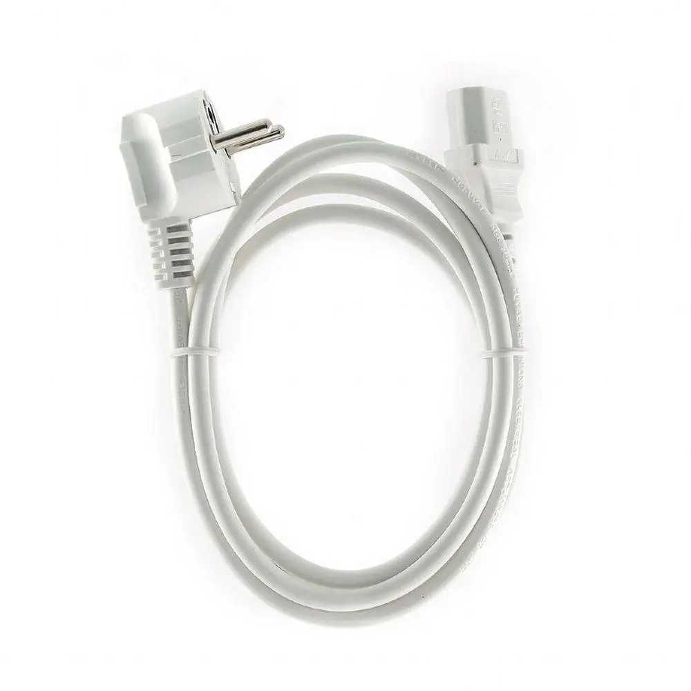 Кабель питания Cablexpert 3 x 0.75 мм CEE 7/7 IEC C13 евровилка 1.8 м белый (PC-186W-VDE) - фото 4