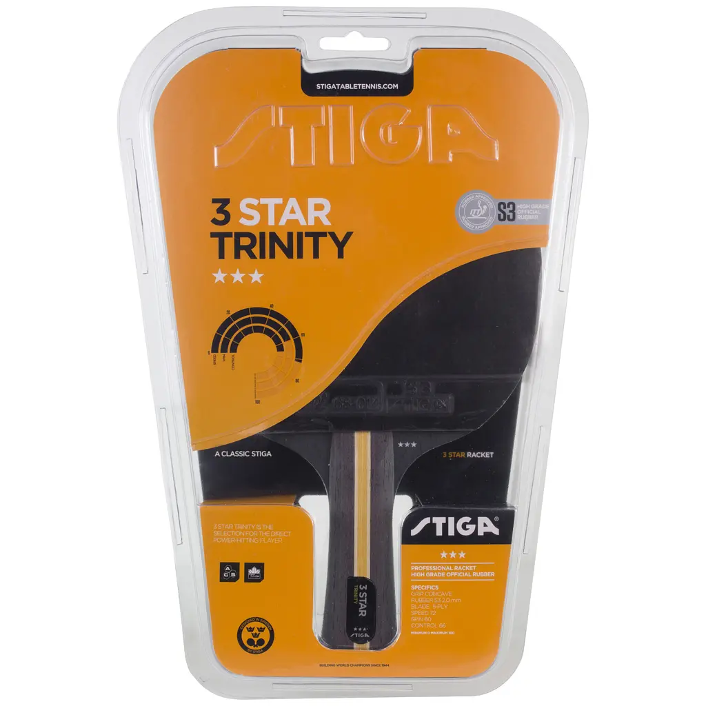 Ракетка для настільного тенісу Stiga Trinity 3 Star FL (1213-3616-01) - фото 5