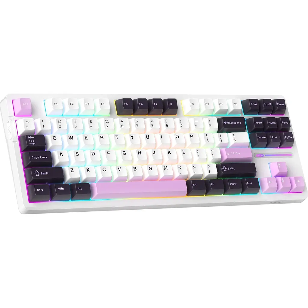 Клавиатура MageGee Light 87 USB Ivory White Switch Purple Jade (6971969728745-UA) - фото 2