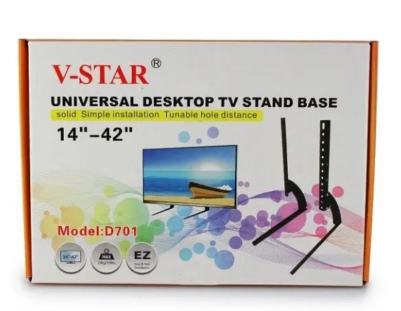 Кріплення для телевізора настільне кронштейн ніжки V-STAR D701 14-42" до 25 кг - фото 6