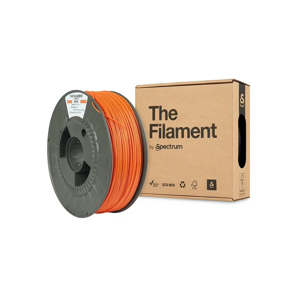 Пластик для 3D-принтера The Filament PETG 1.75mm 1kg ORANGE, MACHINERY (TF-24024) - фото 3