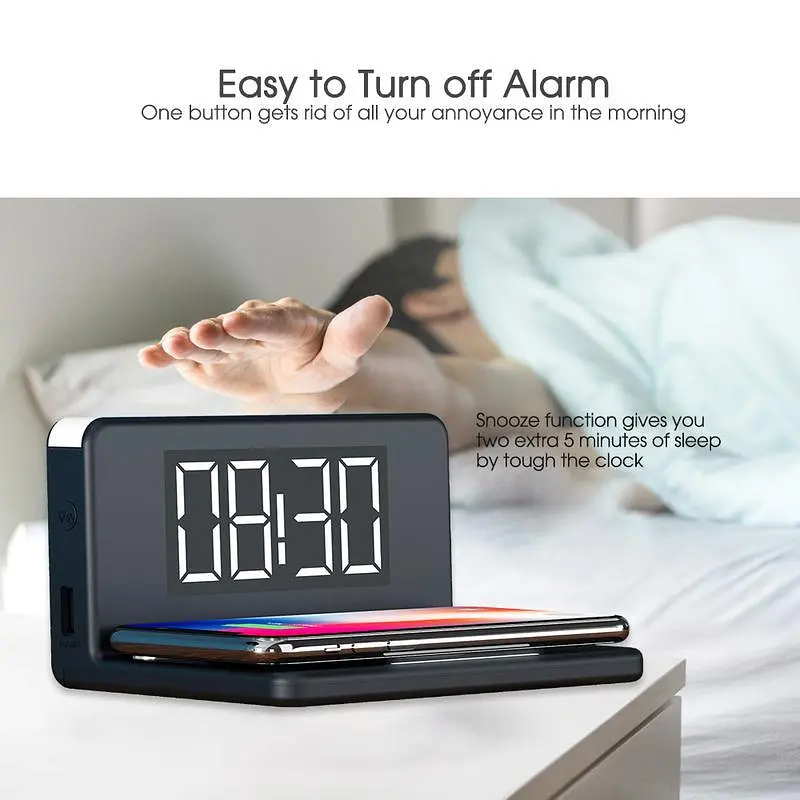 Розумний годинник з LED-підсвіткою і бездротовою зарядкою SY-W0241 - фото 2