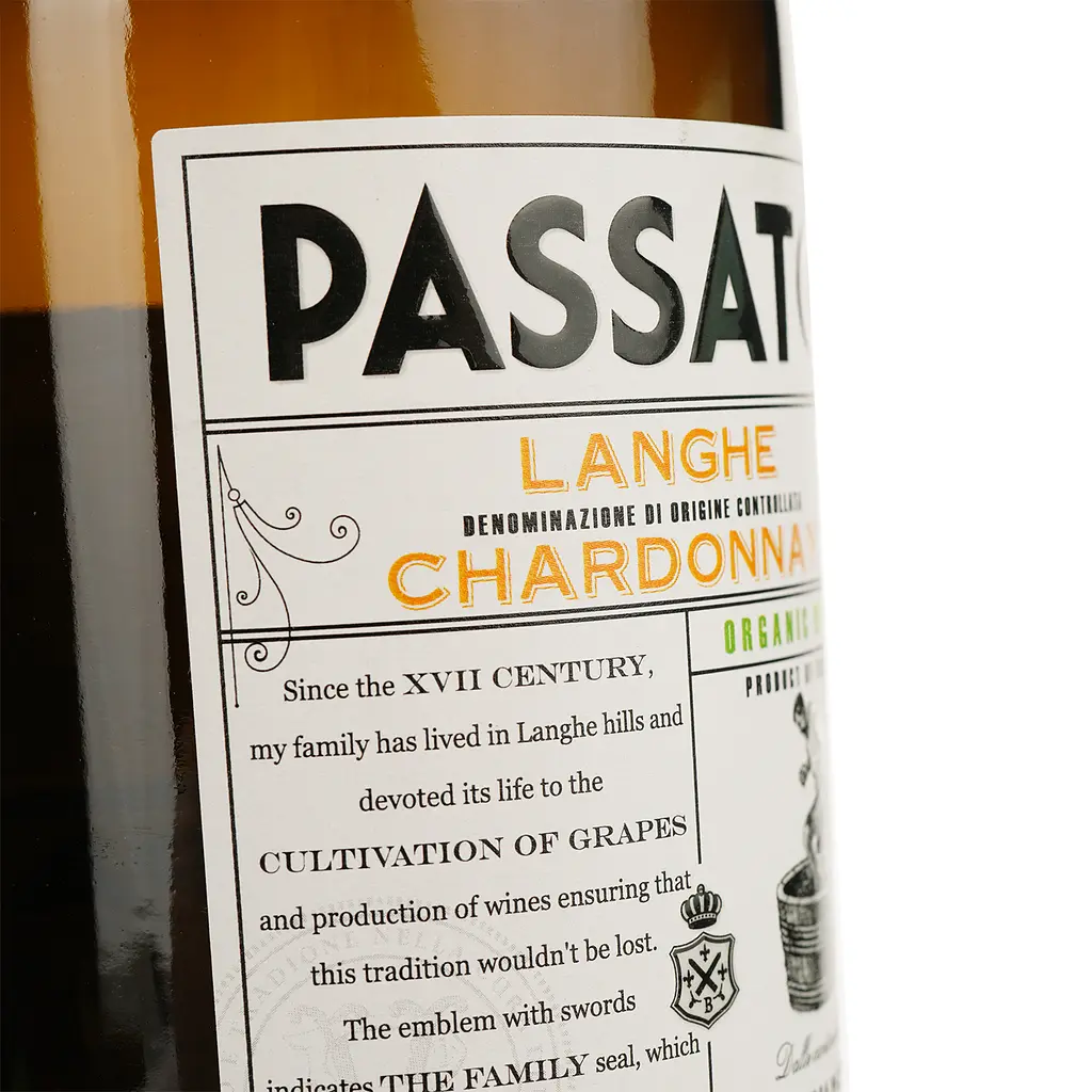 Вино Luca Bosio Passato Langhe Chardonnay Organic 14% сухое белое 0.75 л - фото 3