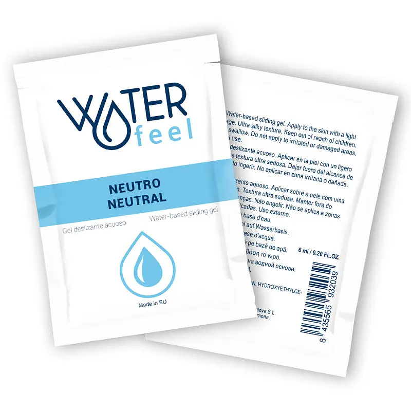 САШЕТ Лубрикант на водній основі Neutral water-based sliding gel, 6 мл Waterfeel (Іспанія) Waterfeel WF932039 102969 - фото 3