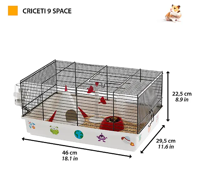 Клітка для хом'яків Ferplast Criceti 9 Space біла 46х29.5х23 см 57009060 - фото 3