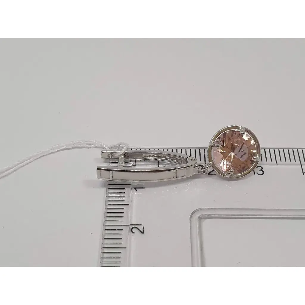 Срібні сережки Tango з нанокристалами. 430886А - фото 5