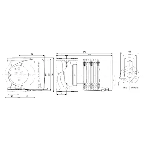 Циркуляційний насос Grundfos Magna1 50-60 F 240 (99221333) - фото 2