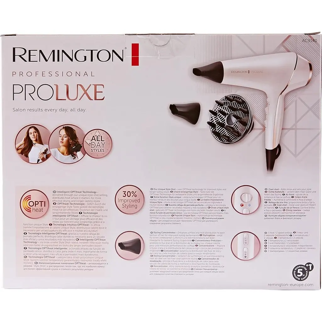 Фен Remington ProLuxe AC9140 розовый - фото 8