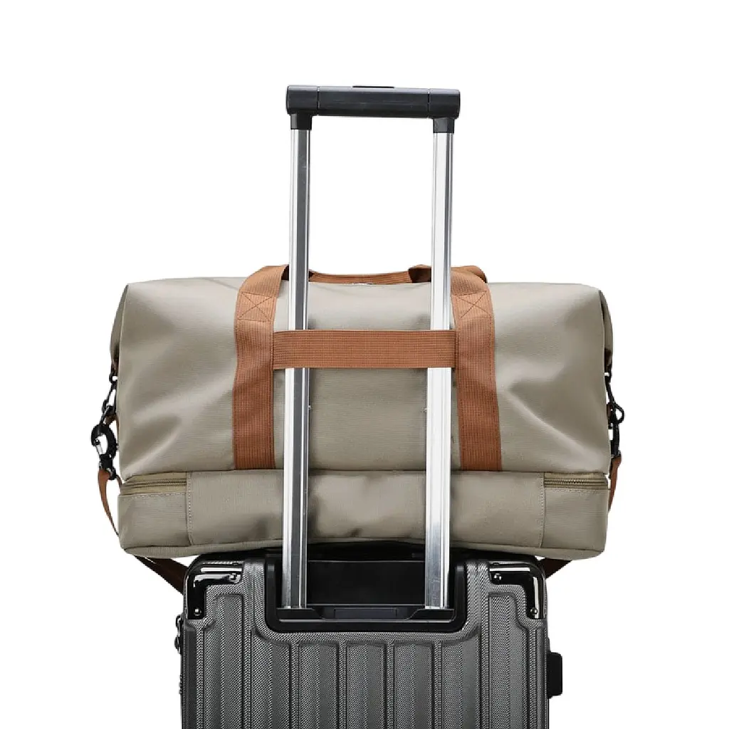 Дорожня сумка SKU402 32л бежева (SKU402-BC-Beige) - фото 2