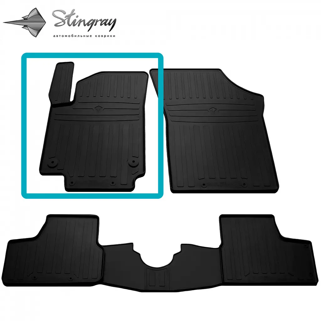 Килимок водія в салон для Skoda Citigo 2012-