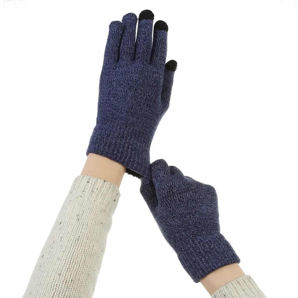 Рукавички для сенсорних екранів ArmorStandart Melange Blue/Black size L (ARM59869) - фото 7