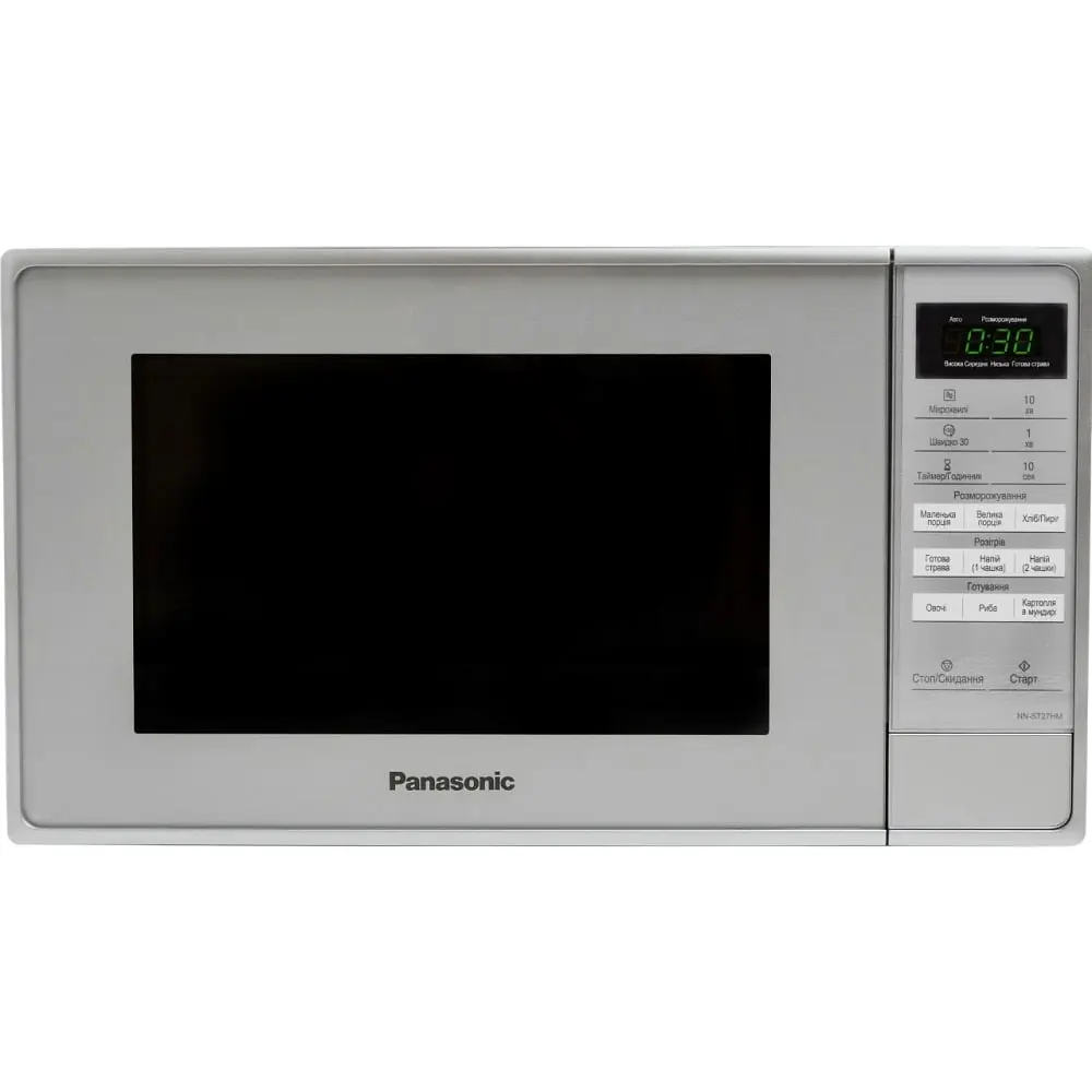 Мікрохвильова піч 20л, електр.управл., 800Вт, дисплей, сріблястий Panasonic kuh0015099 - фото 2