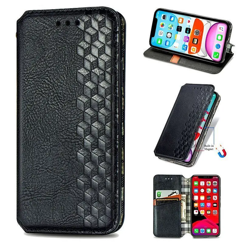 Чохол-книжка GETMAN Cubic Cover Case для Xiaomi 11T\11T Pro (Black) [66810] - фото 2