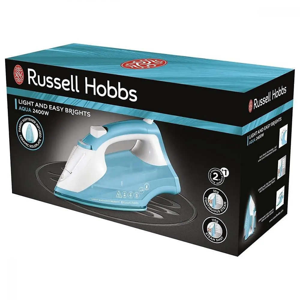 Утюг Russell Hobbs 26482-56 Light & Easy Brights Aqua Iron - фото 8