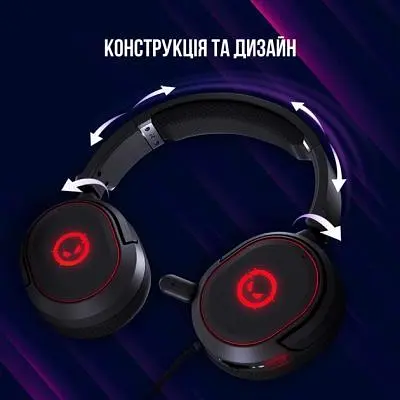 Навушники Lorgar Kaya 460 Gaming RGB USB Black (LRG-GHS460) - фото 6