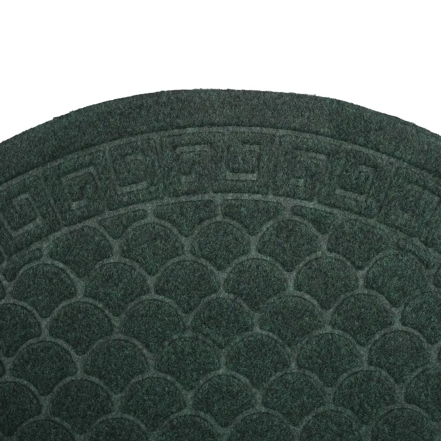 Килимок придверний Eco Fabric Луска півколо без кромки смарагд 40 х 60 см (4060-021) - фото 7