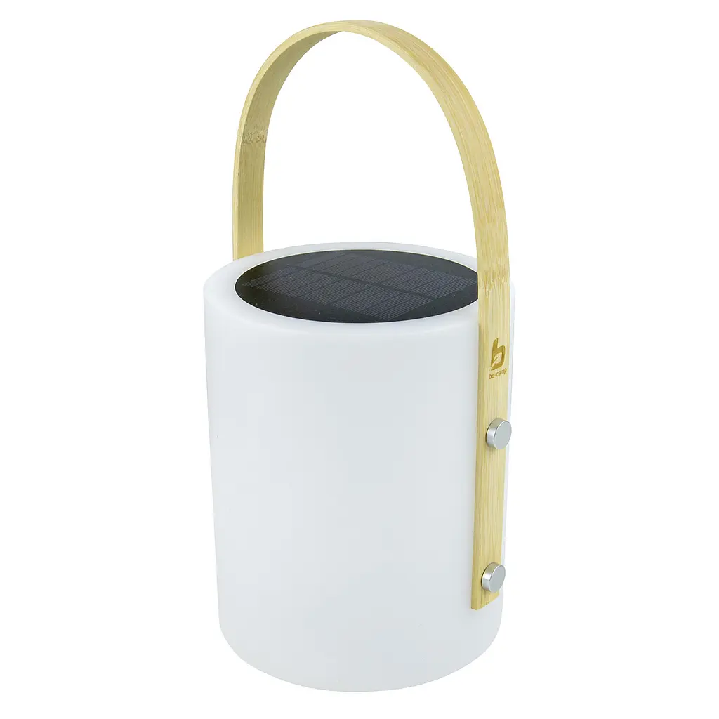 Ліхтар кемпінговий Bo-Camp Longford Solar 150 Lumen Bamboo/White (5818878)