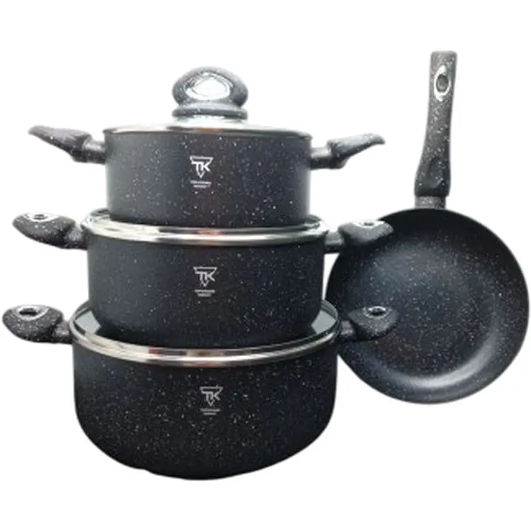 Набір каструль Top Kitchen TK00094 XPRO та сковорода багатошарове дно (43883-TK00094_1478) - фото 2