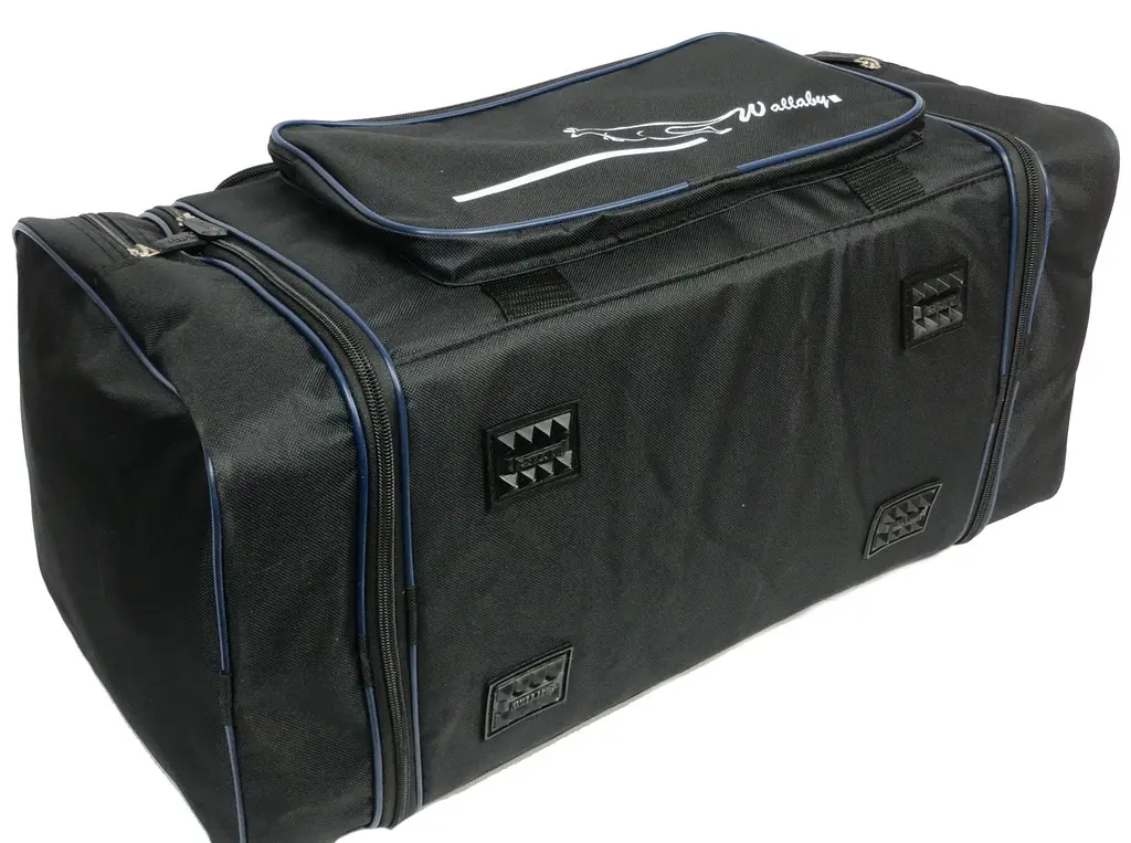 Спортивна сумка Wallaby 365 з розширенням 40/50 л 54(66)x25x30 см Чорна - фото 6