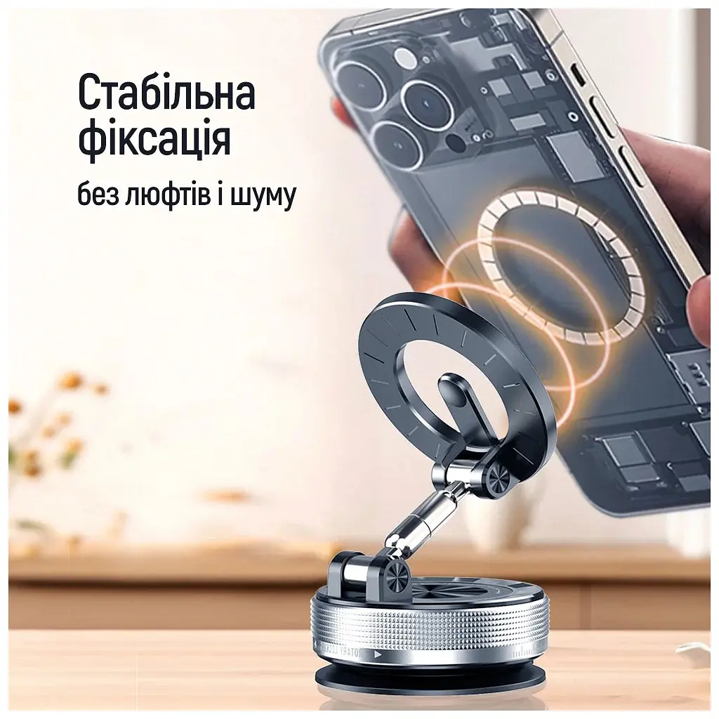 Универсальный автодержатель ColorWay MagSafe 360° Black (CW-CHM21-BK) - фото 10