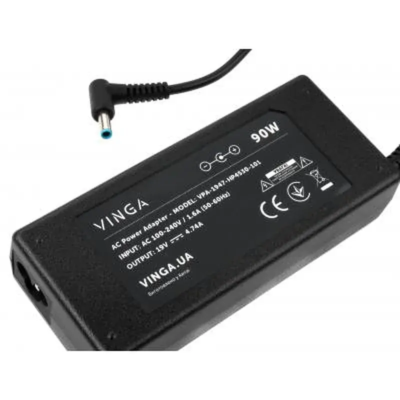 Блок живлення до ноутбуку Vinga HP 90W 19V 4.74A 4.5*3.0 (VPA-1947-HP4530-101) - фото 3