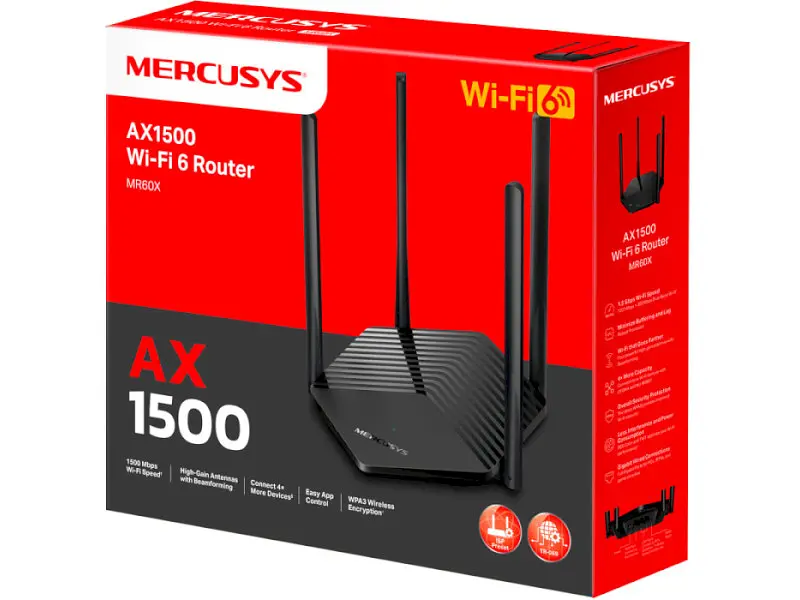 Бездротовий маршрутизатор (роутер) Mercusys MR60X - фото 4