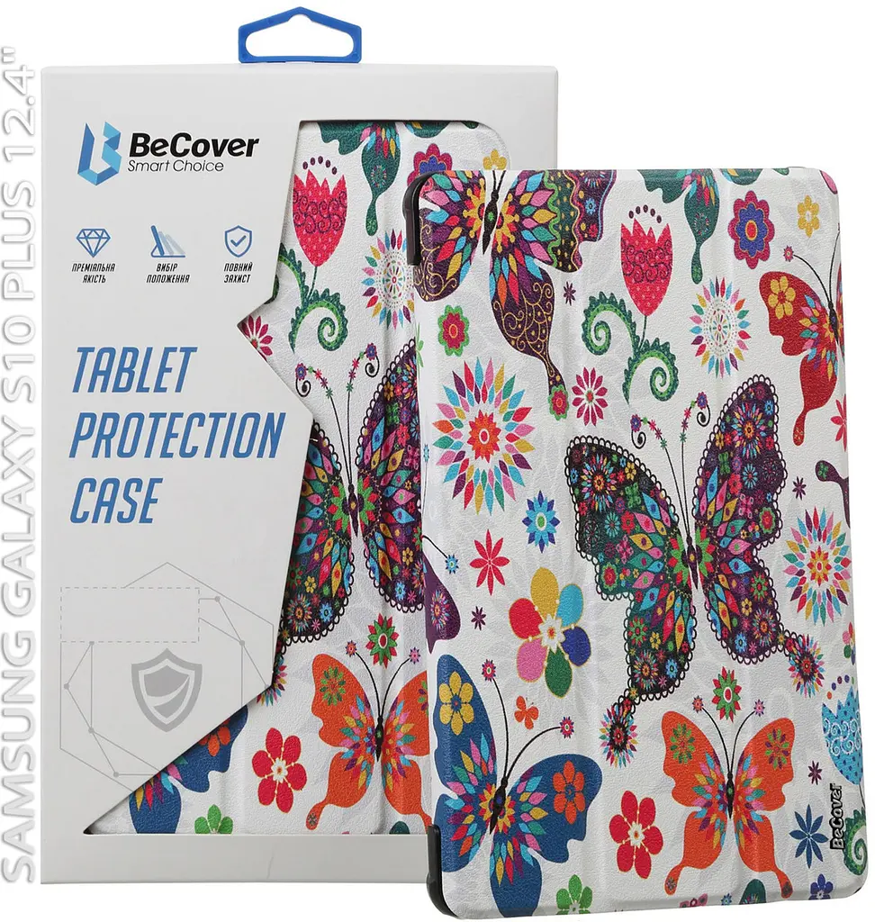 Чохол-книжка BeCover Smart Case для Samsung Galaxy Tab S10 Plus SM-X820/SM-X826 Butterfly (712241) - фото 5