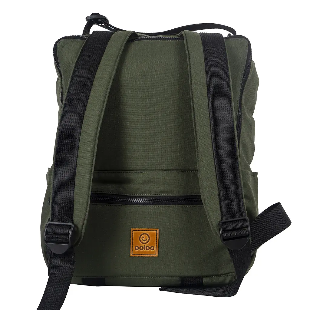 Рюкзак-антикрадій OOLOO Кенгуру mini 40x30x12 см, хакі 2497 - фото 3