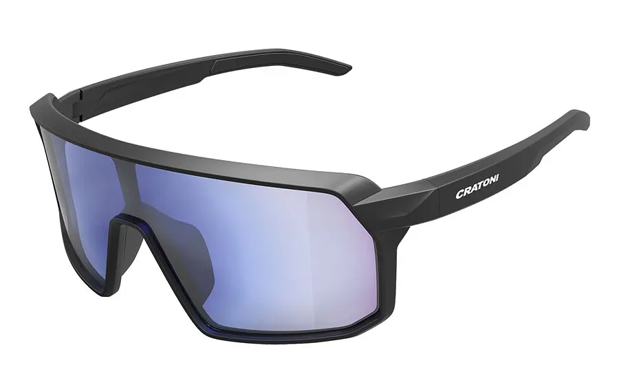 Окуляри фотохромні CRATONI Skyvision Photochromic black matt з синіми дзеркальними лінзами