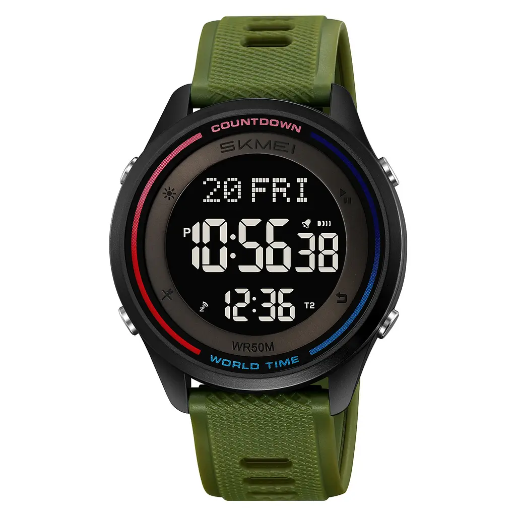 Чоловічий наручний годинник 2348AG Army Green Skmei acs0029992