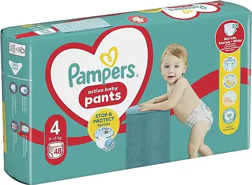 Підгузки-трусики Pampers Active Baby Pants 4 (9-15 кг) 48 шт. - фото 2