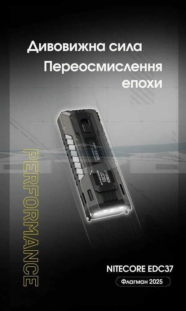 Ліхтар Nitecore EDC37 NiteLab UHi 20 MAX LED 8000лм (7 режимів) - фото 4