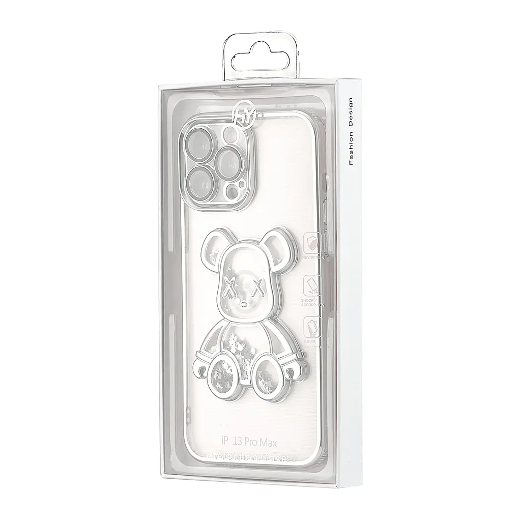 Чохол Shining Bear Case Protected Camera iPhone 13 Pro Max Silver - фото 2