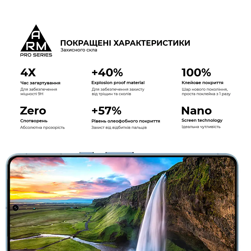 Захисне скло на Google Pixel 8 з олеофобним покриттям, Pro, повне проклеювання, антистатичний і пиловідштовхуючий шар, 9H, самоклеючеся, 2.5D, на весь екран, антистатичний клей, ArmorStandart (ARM72907) - фото 5