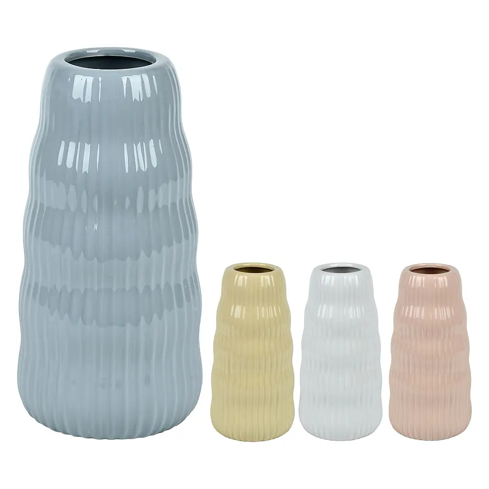 Ваза керамическая Wavy R10309-S 20×7 см - фото 2